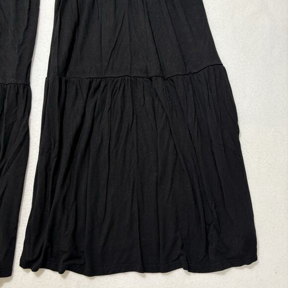 Fashion Nova Women's Medium Wide/Flared Leg Pants Black Stretch Funky Trousers - Picture 5 of 15